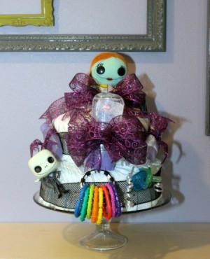 nightmare before christmas diaper cake