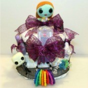 Nightmare Before Christmas Diaper Cake