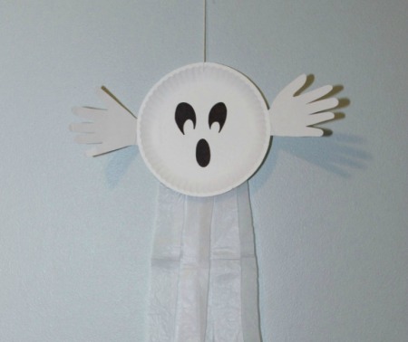 Paper Plate Ghost