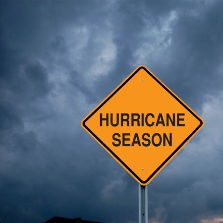 A sign that says hurricane season.