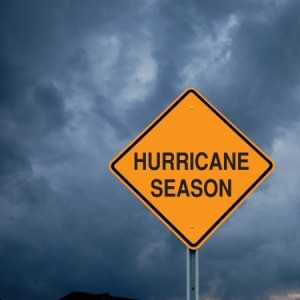 A sign that says hurricane season.