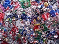 Crushed Aluminium Cans