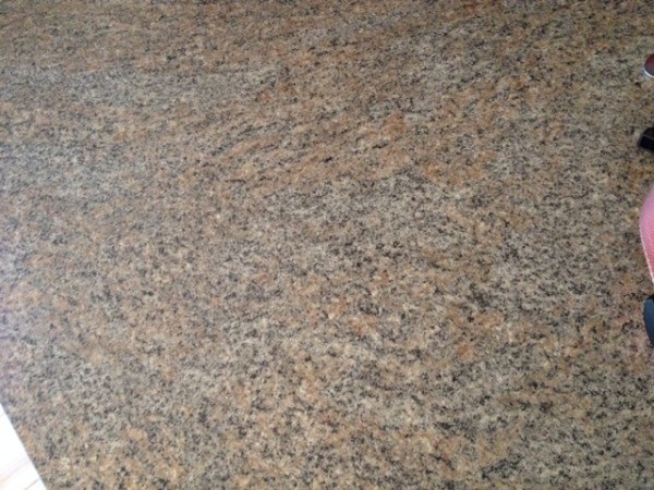 View of the countertop.