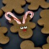 Easiest Gingerbread Man Reindeer Cookies