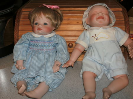 Girl and boy baby doll.