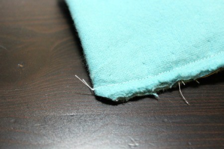 snip tip of cone seam