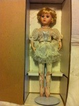 Ballerina doll in box.