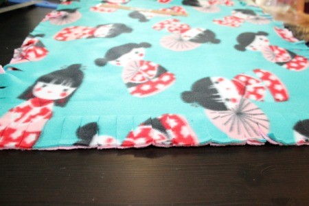 No-Sew Dog Throw for Furniture