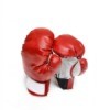 A pair of red boxing gloves.