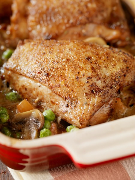 braised chicken thighs