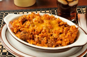 Ground Beef and Rice Casserole