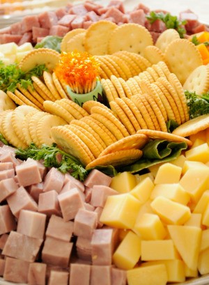 Large Tray of Cheese and Crackers