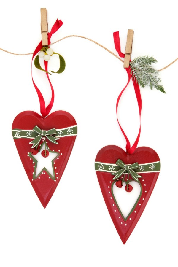 Christmas Heart Ornaments | ThriftyFun