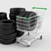 Tires in Shopping Cart