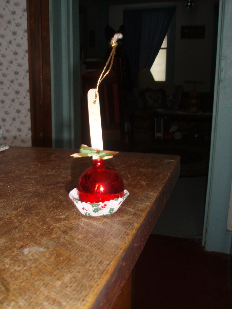 Candy Apple Ornament ThriftyFun