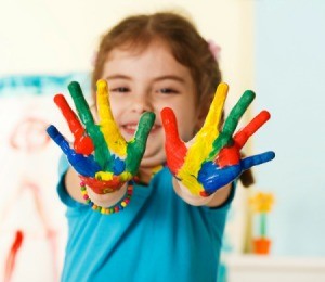 Girl in Kindergarten