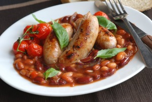 Smoked Sausage Dinner with Beans