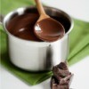 Melting Chocolate on Wooden Spoon