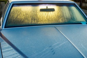 Car Window With Condensation