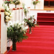 Church Decorated for Wedding