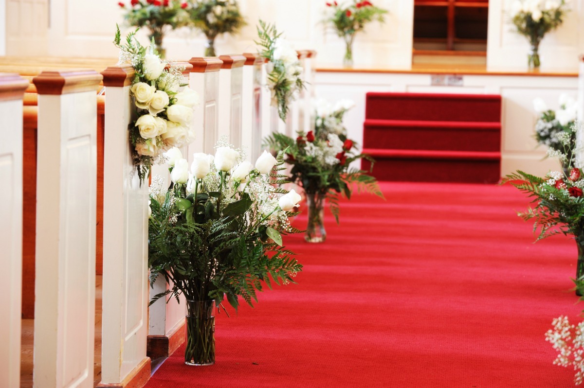 Decorating a Church for a Wedding | My Frugal Wedding