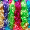 Rainbow of Dyed Synthetic Wigs