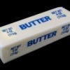 A stick of hard butter.
