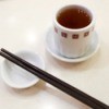 A cup of tea at a Chinese restaurant.