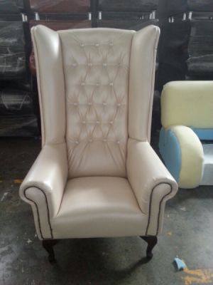 Wingback chair.