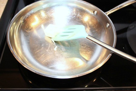 melt butter in pan