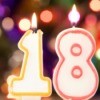 18th Birhtday Candle