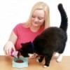 Woman Feeding Her Cat