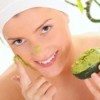 Woman Applying Avocado Beauty Mask