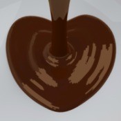 Chocolate Syrup Pouring onto Plate