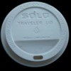 White plastic coffee lid.