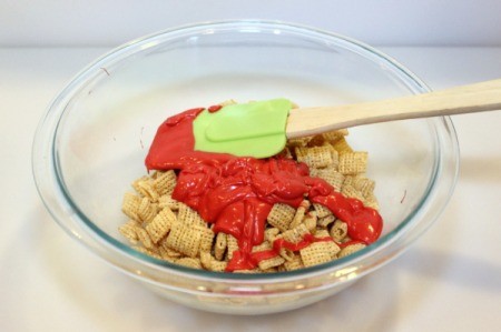 add candy melts to cereal