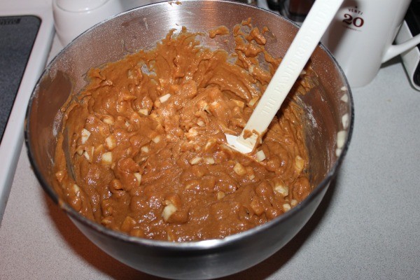 Pumpkin Apple Muffin batter