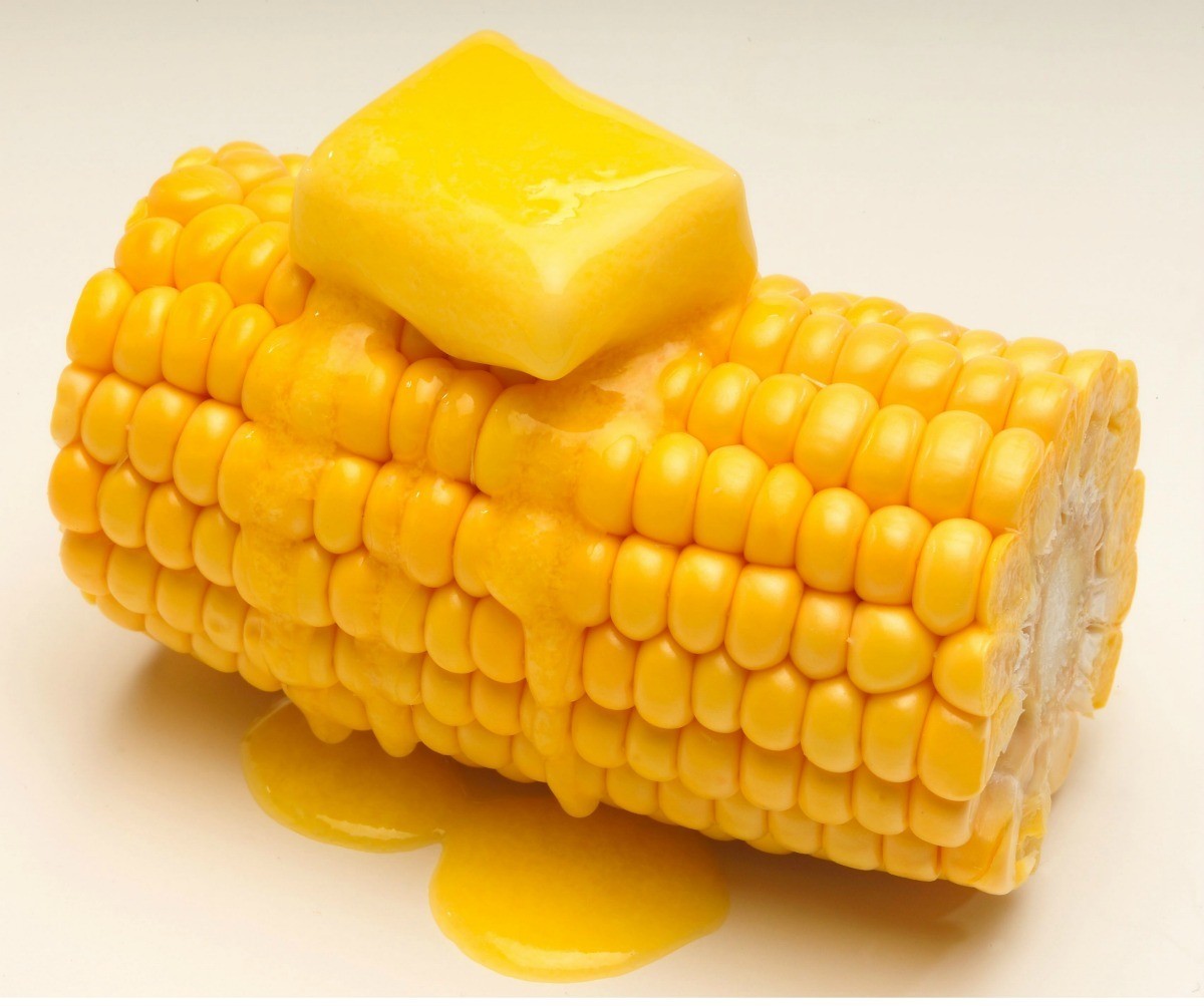 Buttering Corn On the Cob.