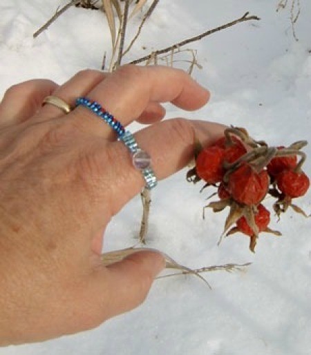 Beaded Ring for Valentine's Day