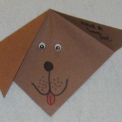 Brown puppy card.