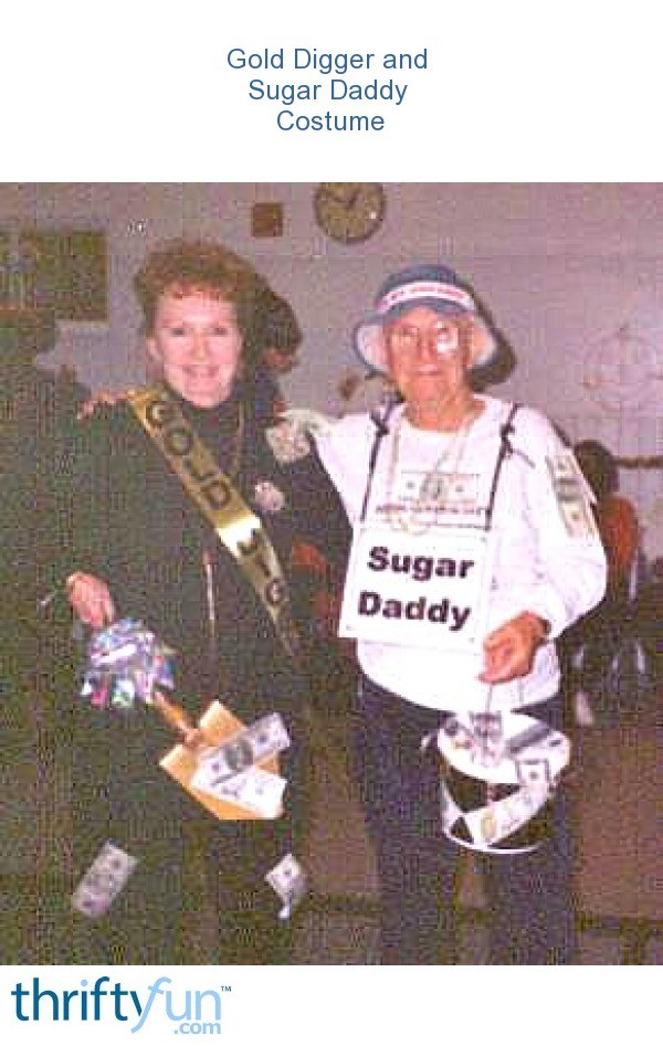 Gold digger and sugar daddy costume
