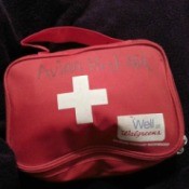 labeled emergency bag