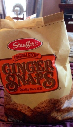 Bag of ginger snaps.