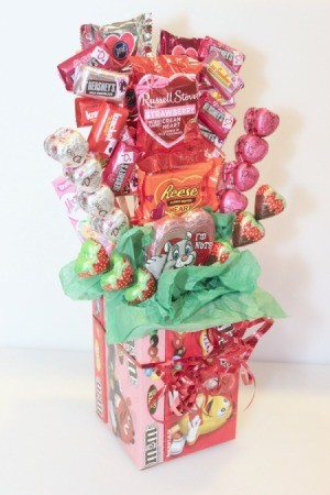 valentines day candy bouquet