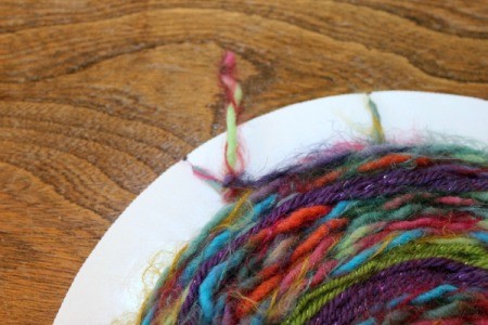 tie off end when done