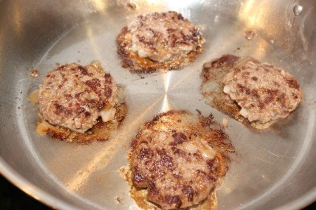 cooked burgers