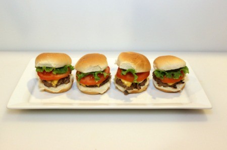 plate of mini burgers 1