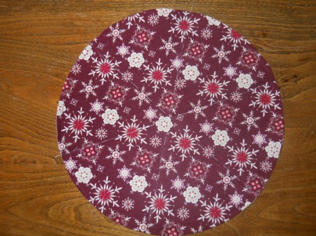 Basting stitches for sixths.