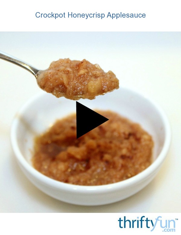 Crockpot Honeycrisp Applesauce ThriftyFun
