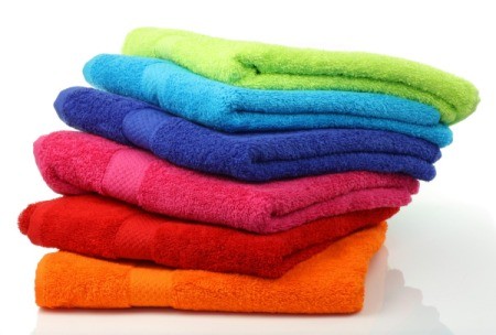 Stack of Colorful Towels
